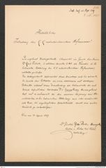 k.k. naturhistorisches Hofmuseum, Intendanzakten 1885-1896 (Hauer), Aktenzahl Z.268/1889, Seite 1